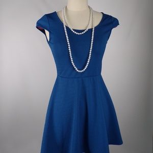 Teal Blue Cross Strap Sundress